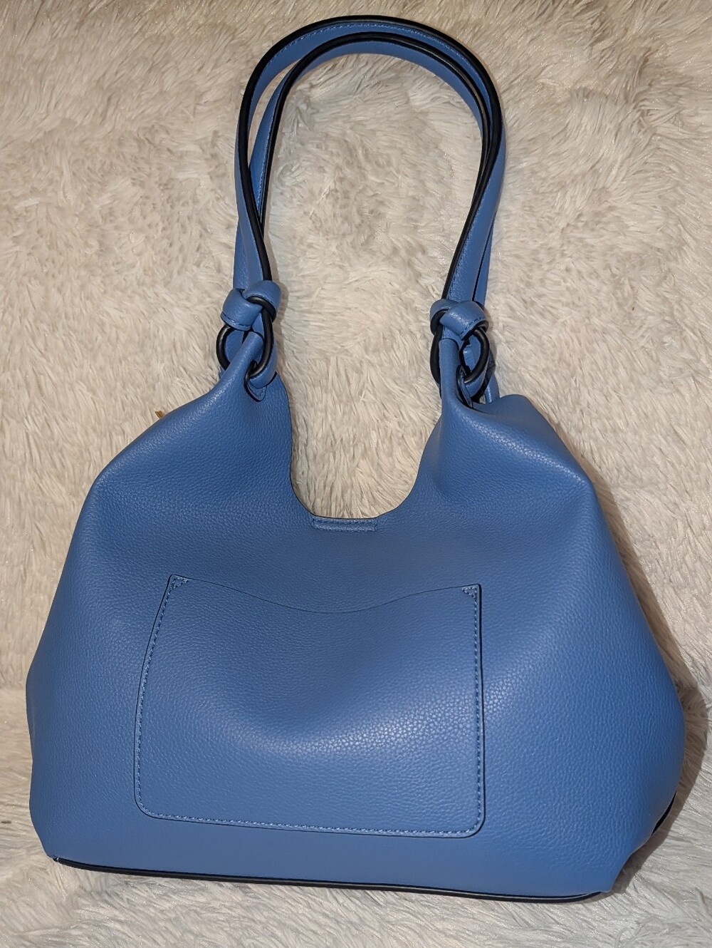 DKNY Paula Commuter Medium Tote With Pouch Blue NWOT - Picture 3 of 11